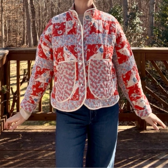 Patchwork Quilted Women's Jacket - Picture 5 of 7